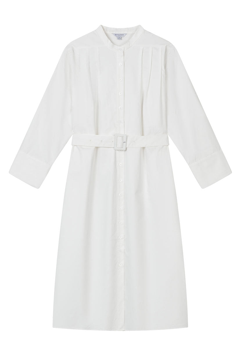 Petite Studio's Miles Cotton Midi Dress in White