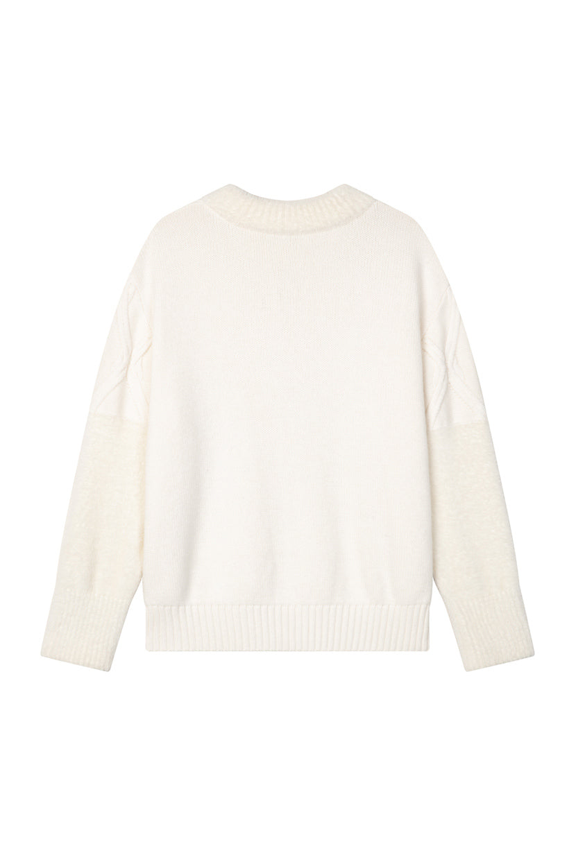 Petite Studio's Keeley Wool Sweater in Ivory 