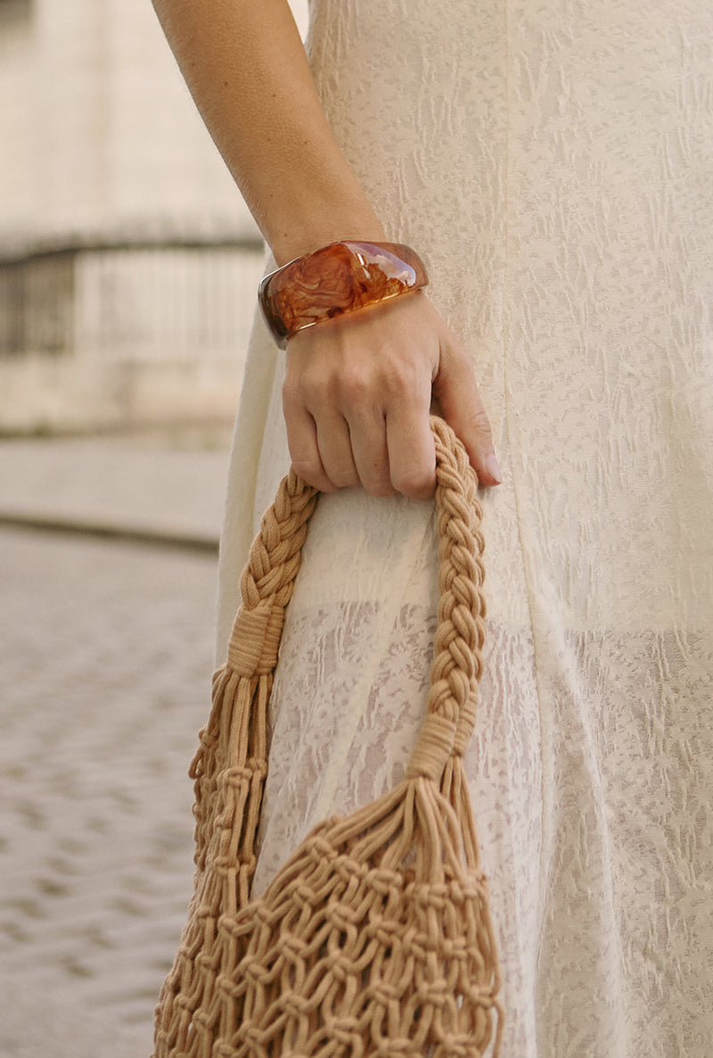 Petite Studio's Amber Lucite Bangle