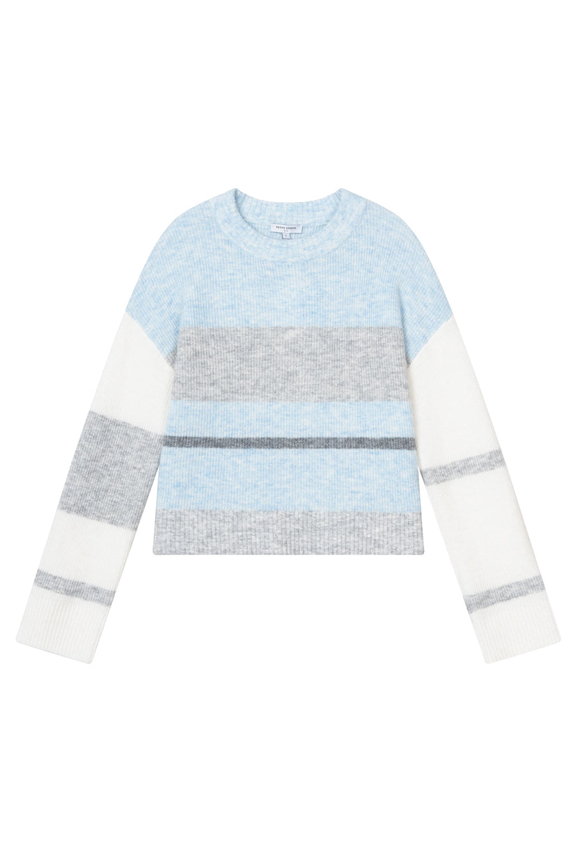 Petite Studio's Brianna Mohair Sweater in Sky