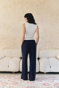 Petite Studio's Elyse Jersey Top in White 