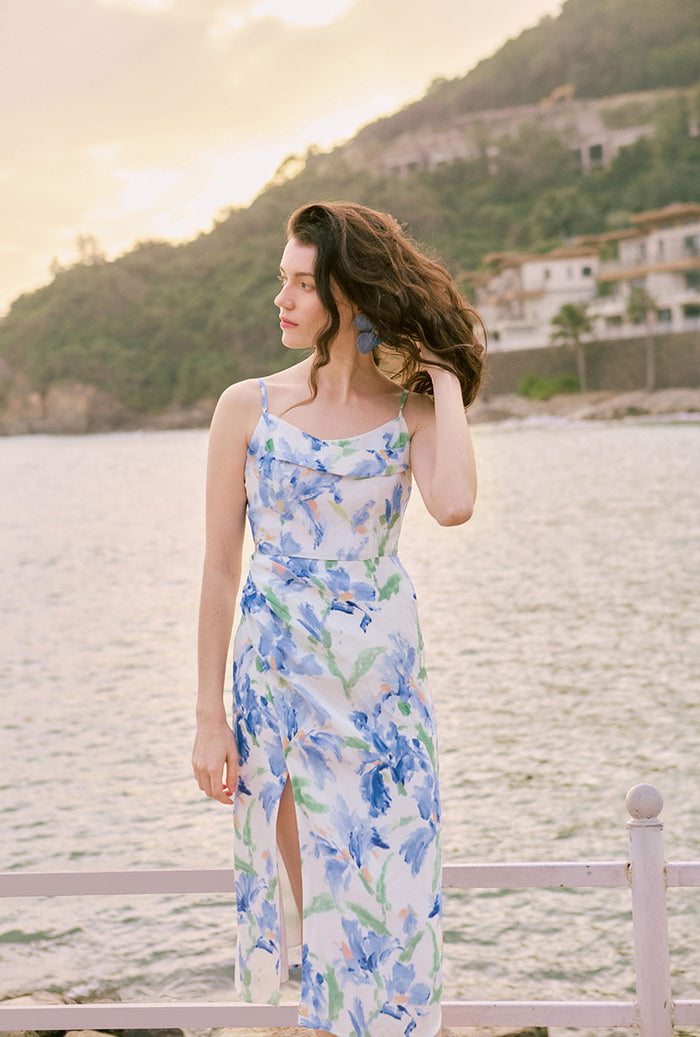 Petite Studio's Marion Dress in Blue Floral 