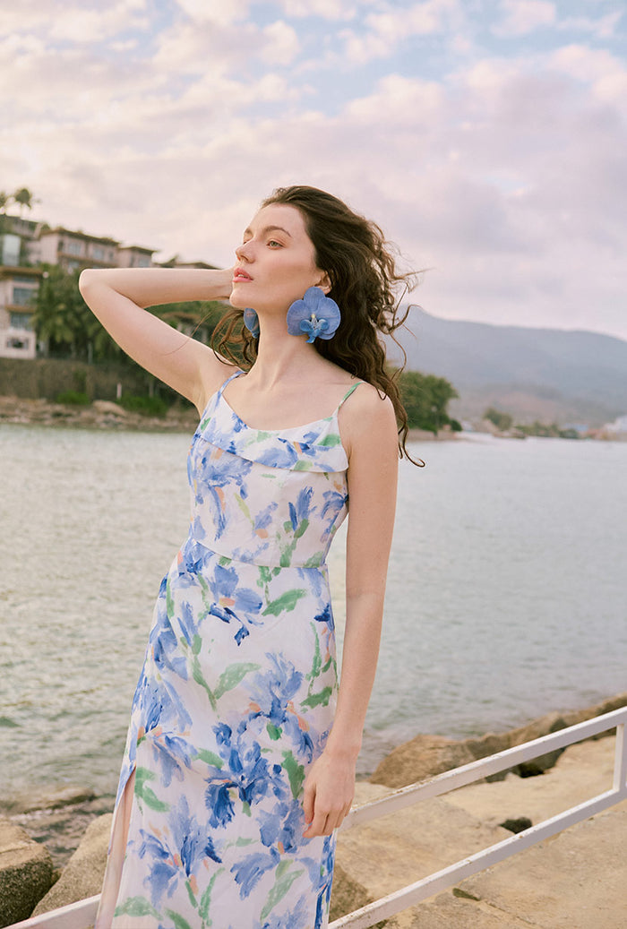 Petite Studio's Marion Dress in Blue Floral 