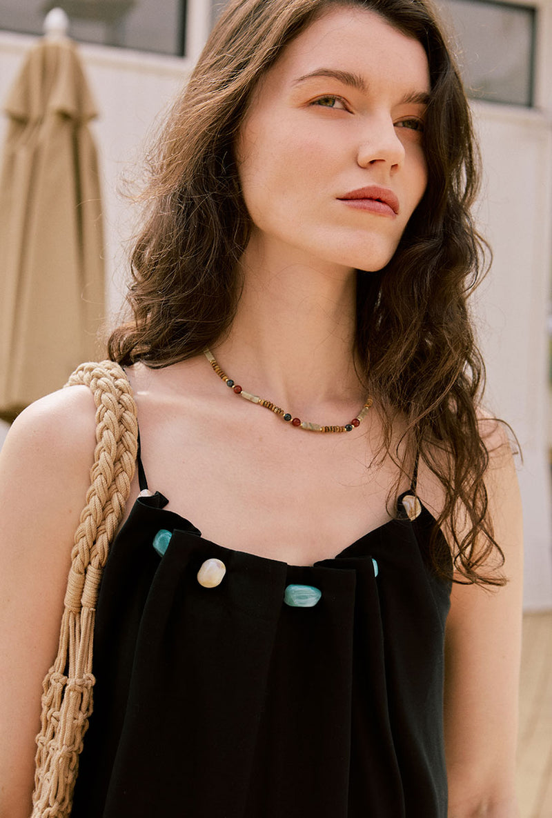 Petite Studio's Laarni Maxi Dress in Cappuccino 