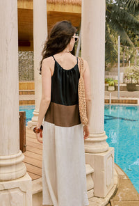 Petite Studio's Laarni Maxi Dress in Cappuccino 