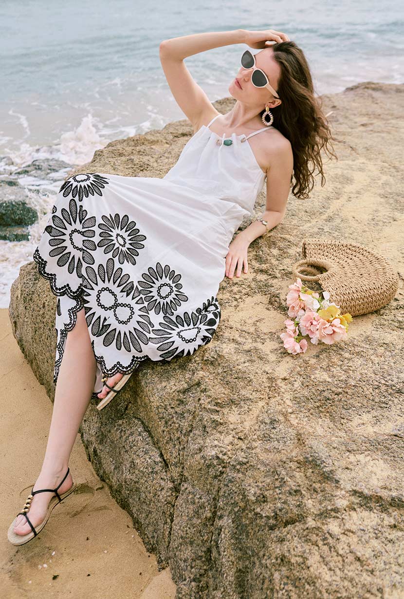 Laarni Maxi Dress in Embroidery