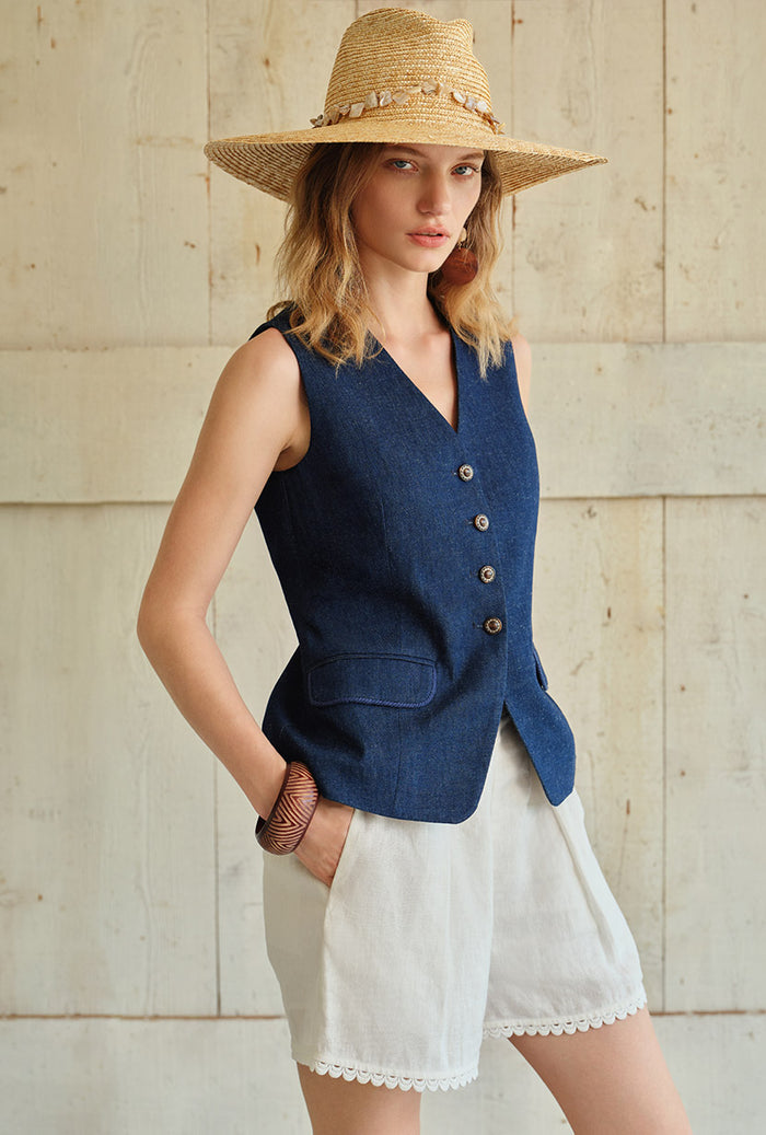 Petite Studio's Flavia Carved Wood Bangle