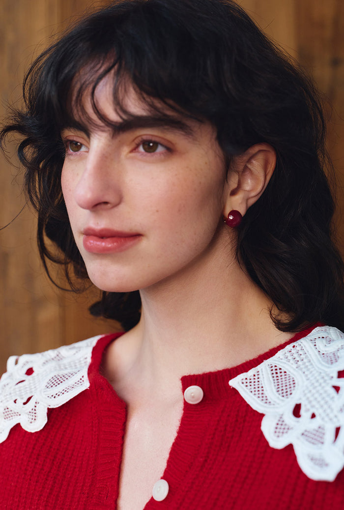Petite Studio's Adina Enamel Clip Earrings