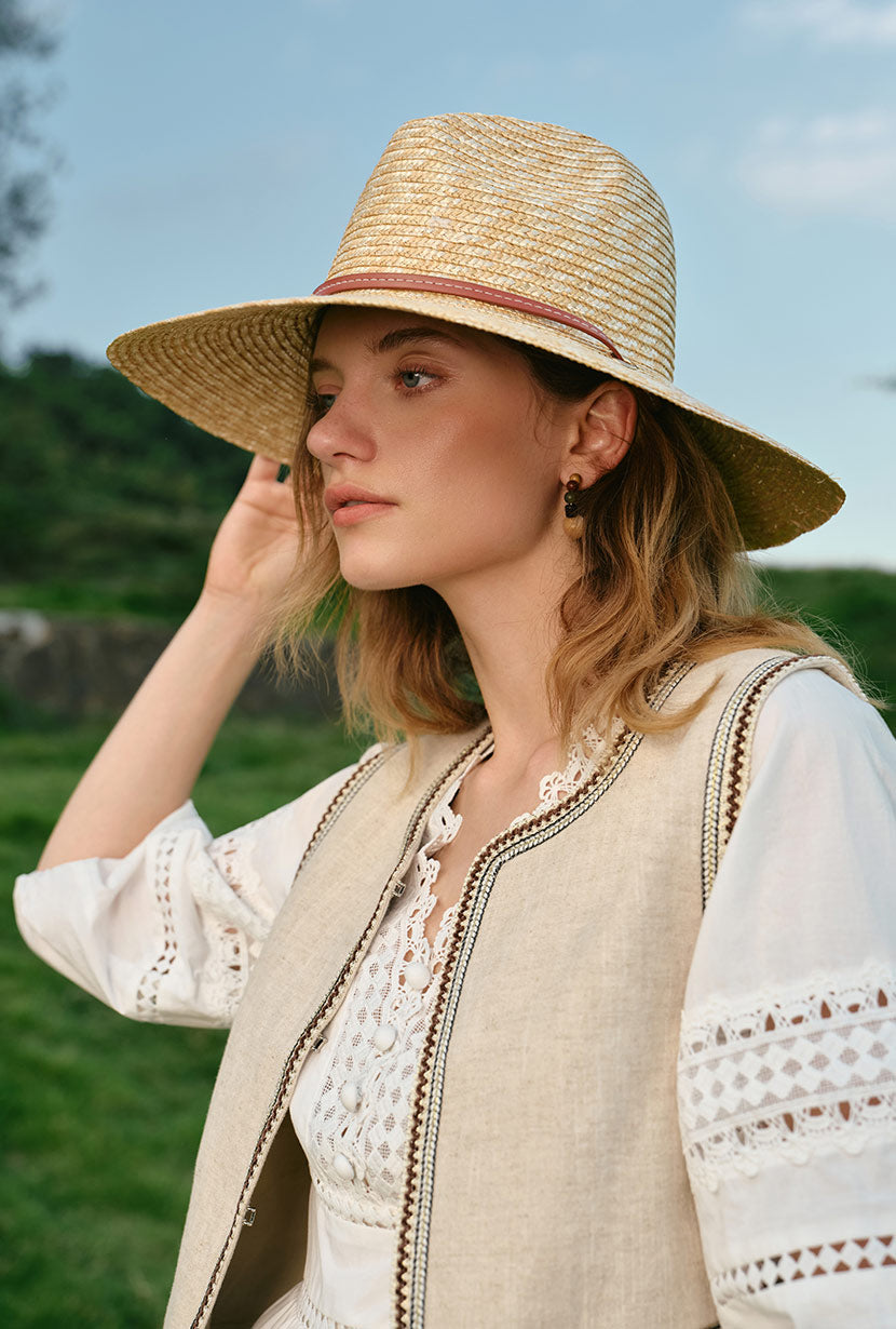Petite Studio's Franklin Wide Brimmed Straw Hat