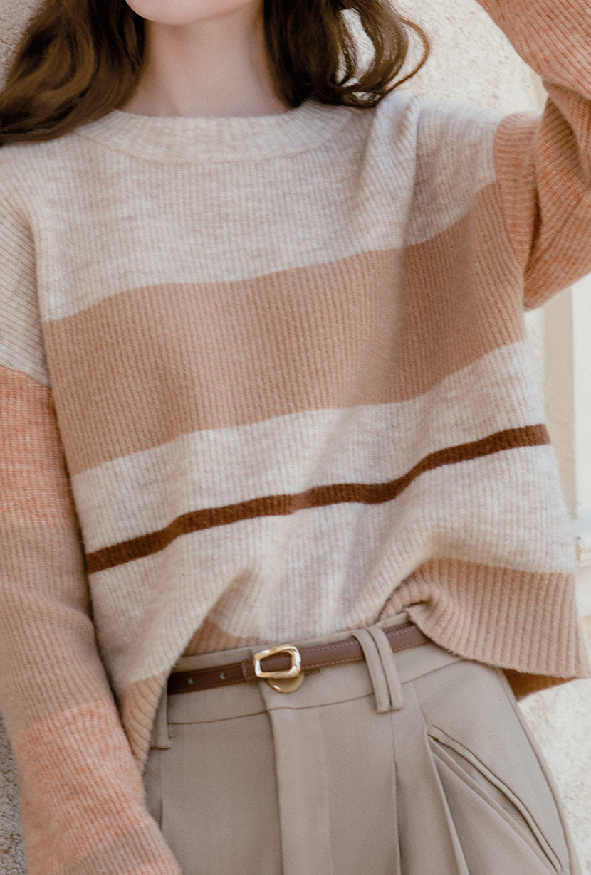 Petite Studio's Brianna Mohair Sweater in Camel