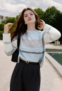 Petite Studio's Brianna Mohair Sweater in Sky
