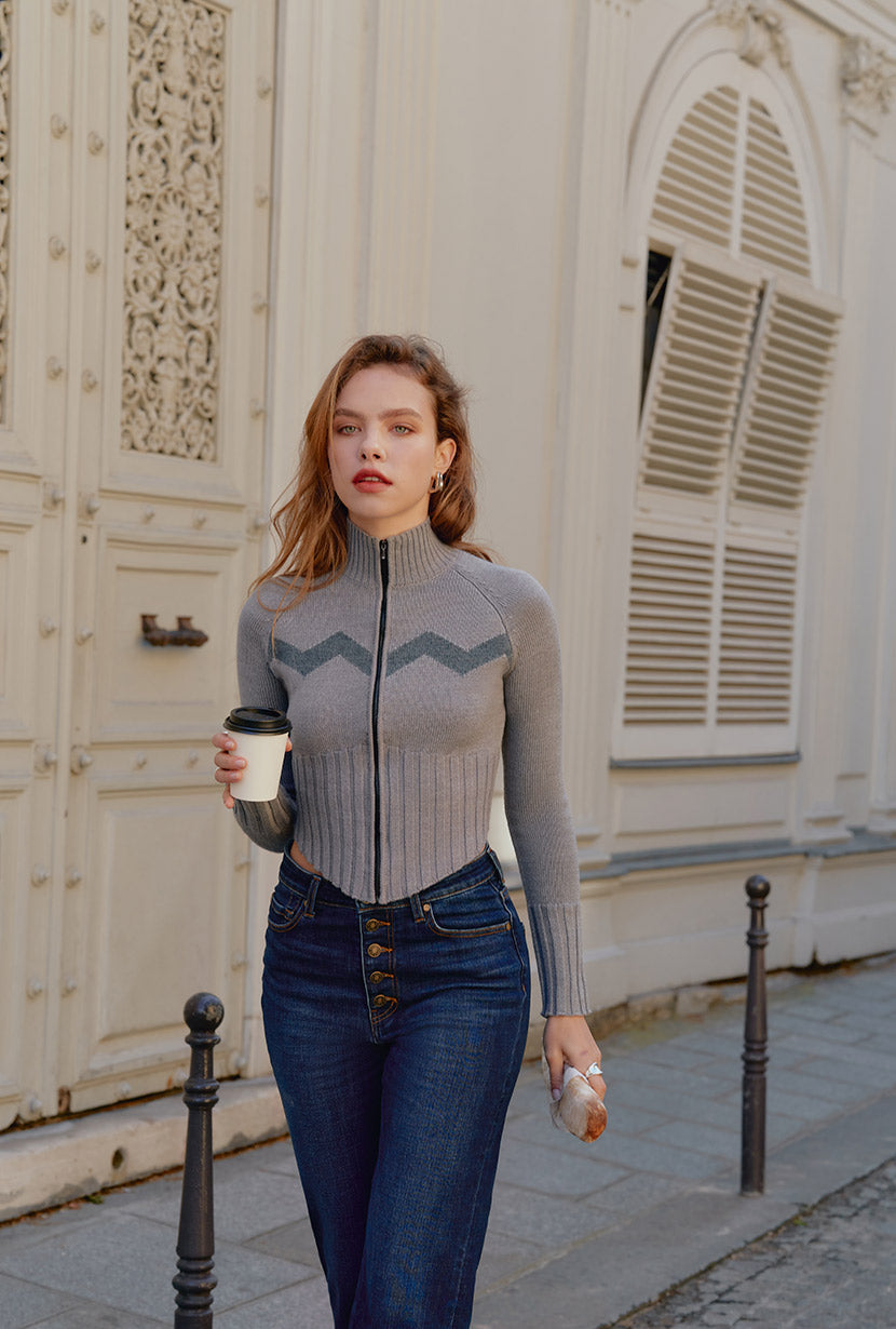 Petite Studio's Friday Wool Sweater in Grey