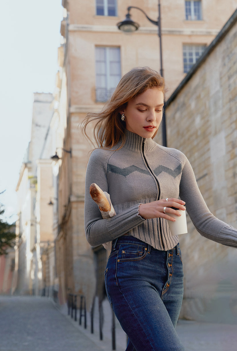 Petite Studio's Friday Wool Sweater in Grey