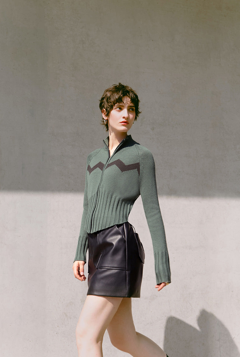 Petite Studio's Friday Wool Sweater in Sage