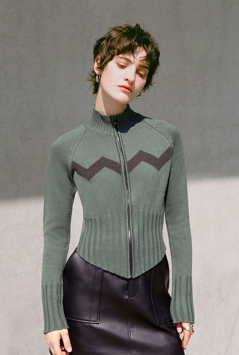 Petite Studio's Friday Wool Sweater in Sage