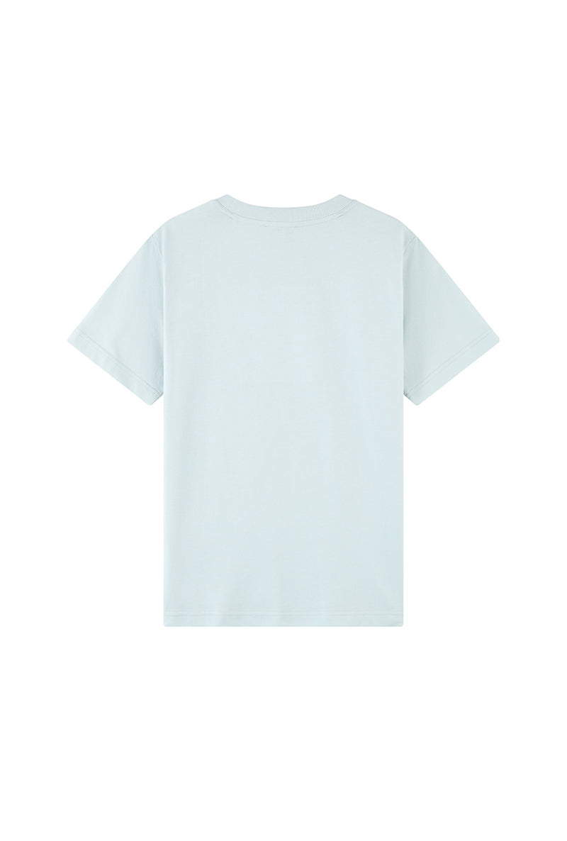 Petite Studio's Garrin Cotton T-shirt in Ice Blue