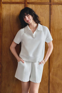 Petite Studio's Elowen Cotton Top in White