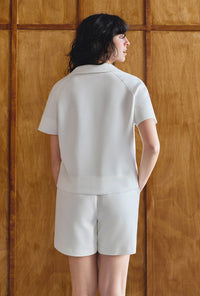 Petite Studio's Elowen Cotton Top in White