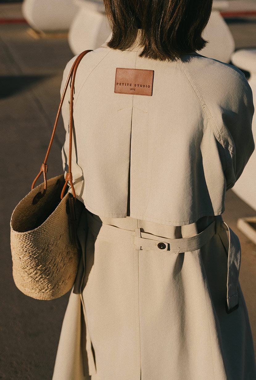 Petite Studio's Hagar Trench Coat in Beige