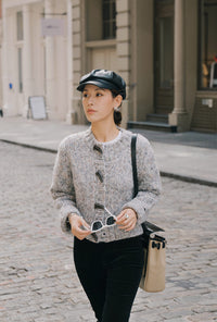 Petite Studio's Colt Wool Cardigan in Grey