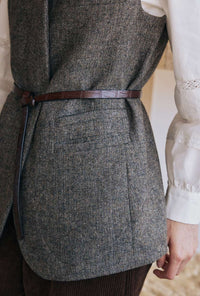Petite Studio's Noah Wool Vest in Ash Brown