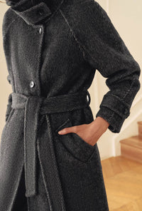 Petite Studio's Luna Double-Faced Wool Coat in Grey