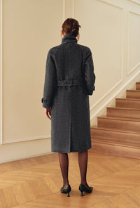 Petite Studio's Luna Double-Faced Wool Coat in Grey