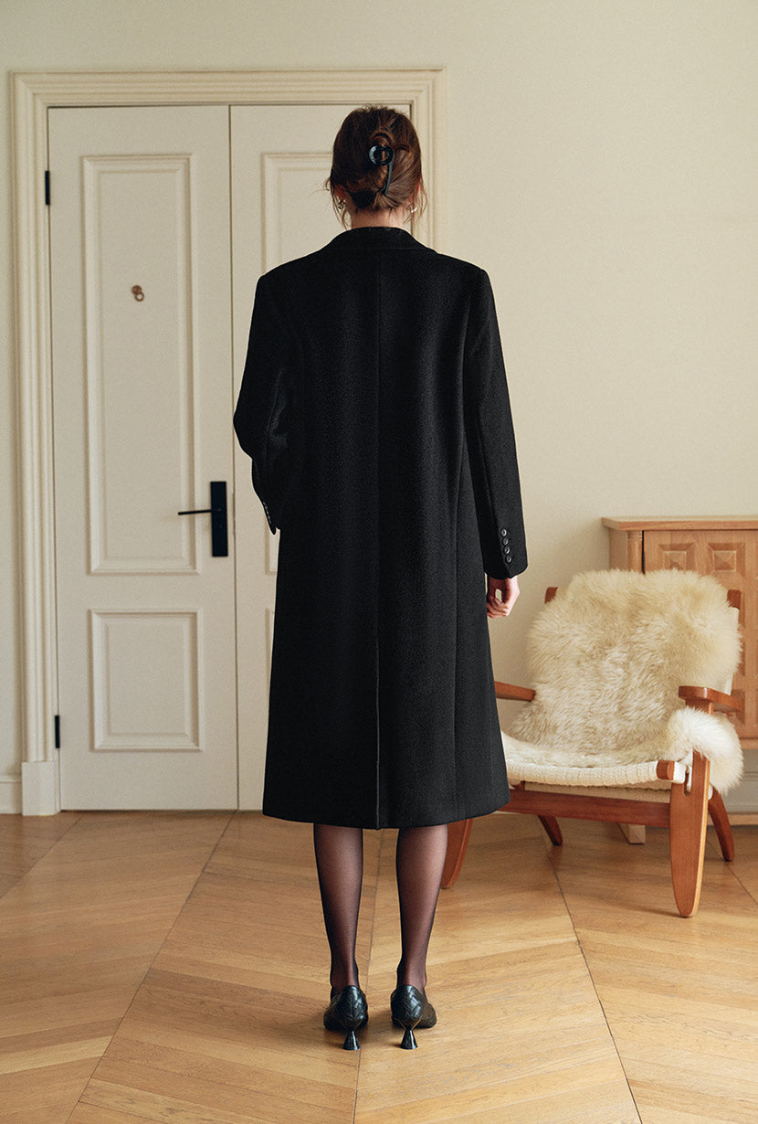 Petite Studio's Matilda Wool Coat in Black 