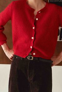 Petite Studio's Fable Brown and Gold Leather Belt