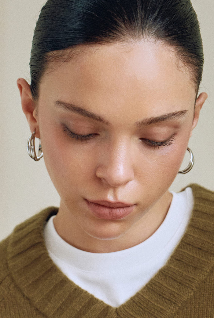 Petite Studio's Vinney Double-Row Hoop Earrings