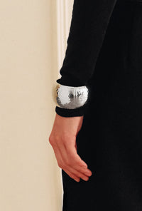 Petite Studio's Urielle Hammered Dome Hinged Bangle