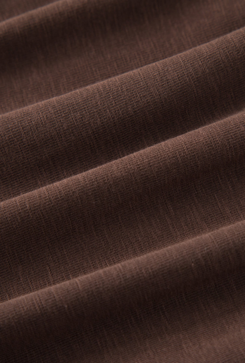 Petite Studio's Quentin Jersey Cotton Cocoon Skirt in Chocolate