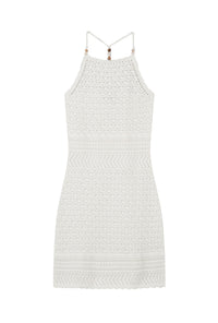 Petite Studio's Laurie Cotton Crochet Dress in Ivory 
