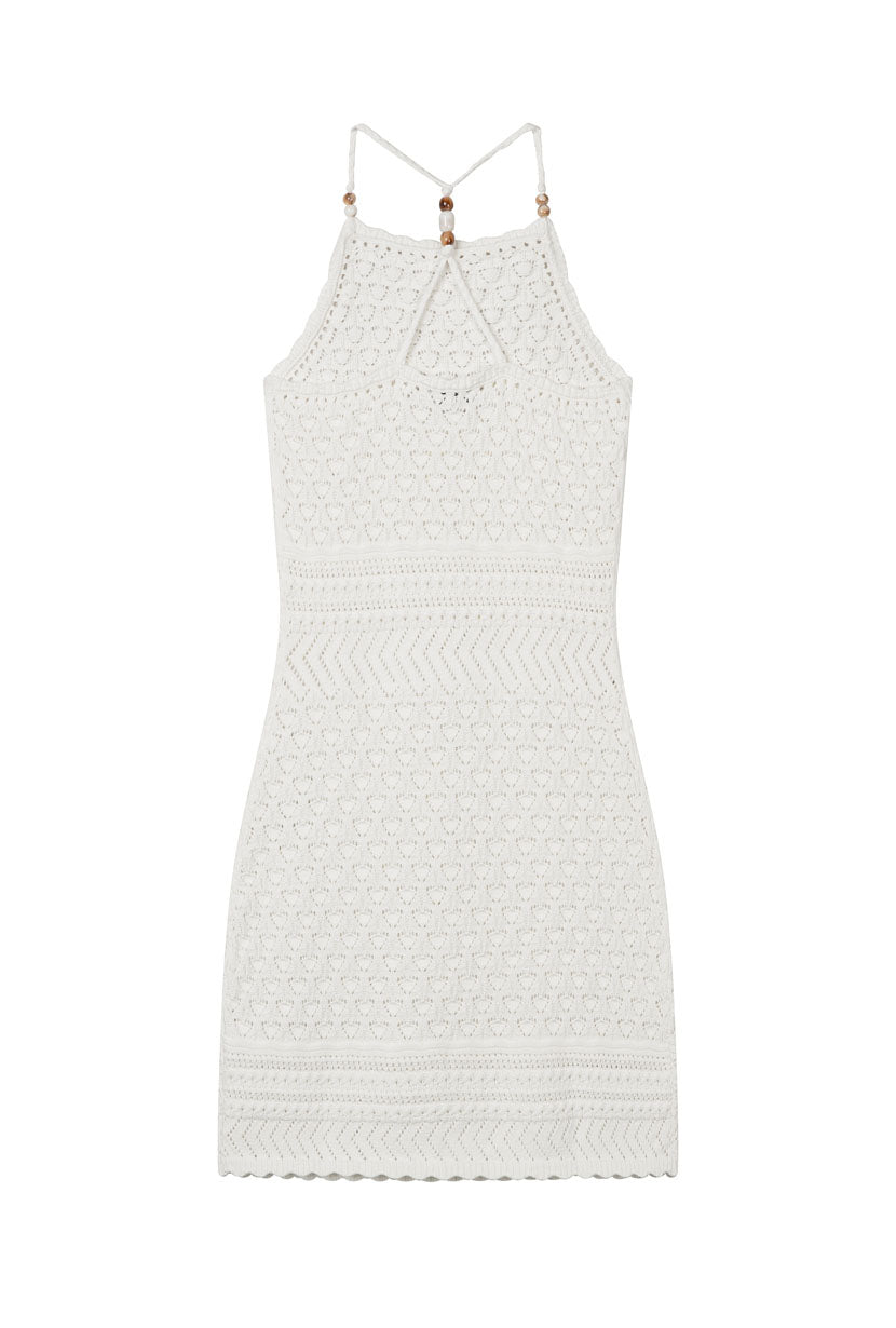 Petite Studio's Laurie Cotton Crochet Dress in Ivory 