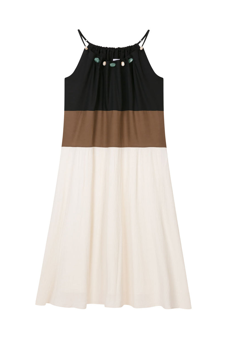 Petite Studio's Laarni Maxi Dress in Cappuccino 