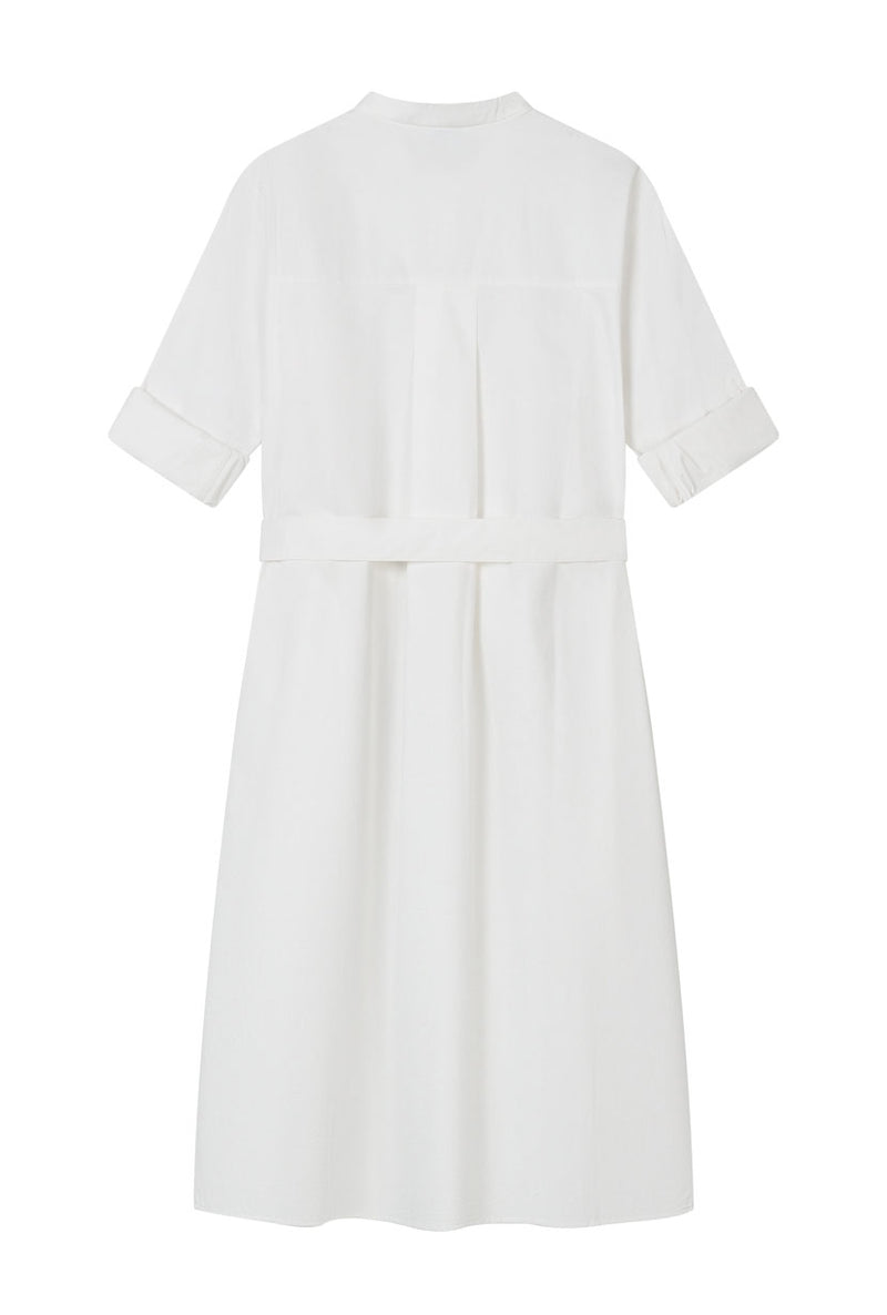 Petite Studio's Miles Cotton Midi Dress in White