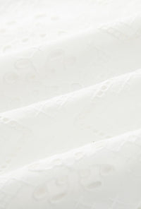 Petite Studio's Nadia Cotton Eyelet Blouse in White