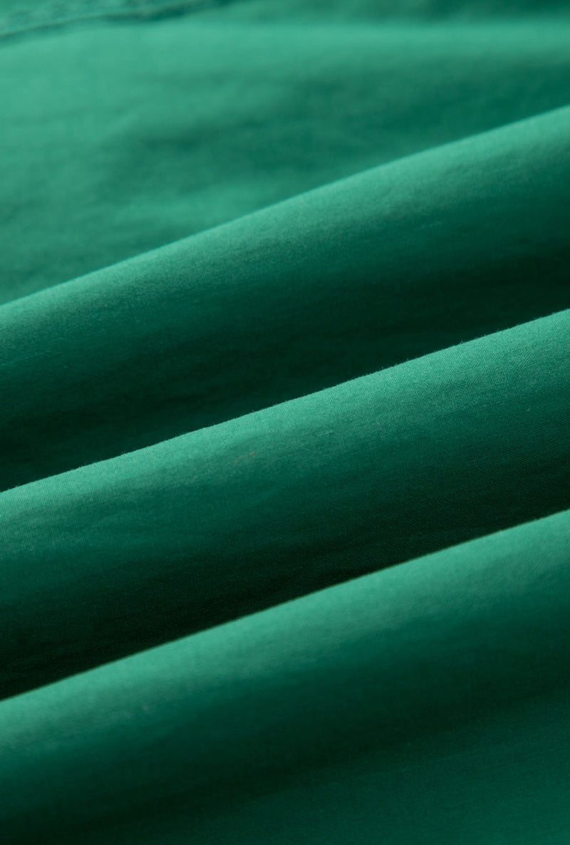 Petite Studio's Gwen Cotton Eyelet Dress in Emerald Green