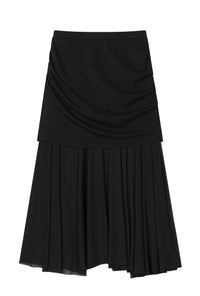 Petite Studio's Dolly Jersey Cotton Skirt in Black 
