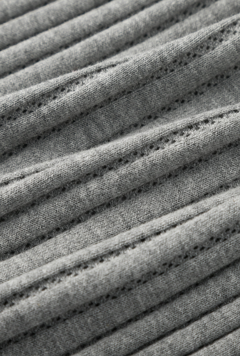 Petite Studio's Delsie Cotton Knit Top in Grey 