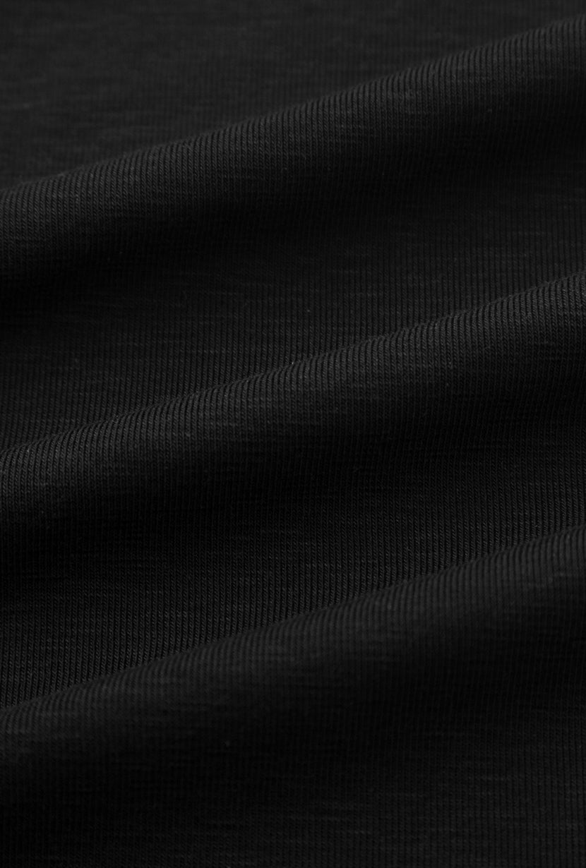 Petite Studio's Devito Jersey Cotton Top in Black