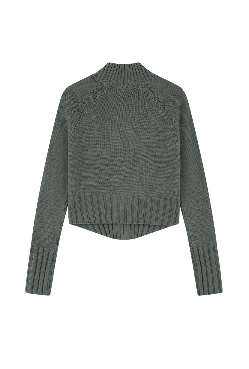 Petite Studio's Friday Wool Sweater in Sage