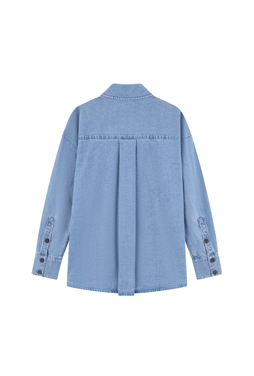 Petite Studio's Lloyd Shirt in Denim Blue 