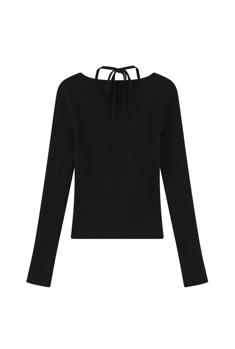 Petite Studio's Lois Knit Top in Black