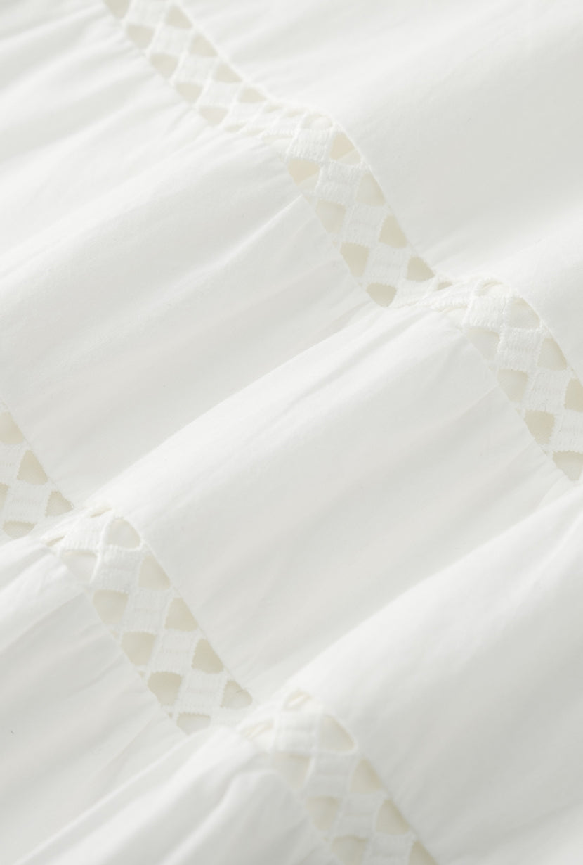 Petite Studio's Calista Cotton Dress in White