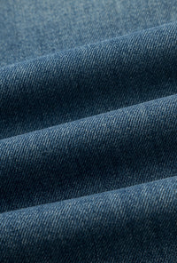 Petite Studio's Evie Mid-Rise Barrel Jeans in Vintage Blue