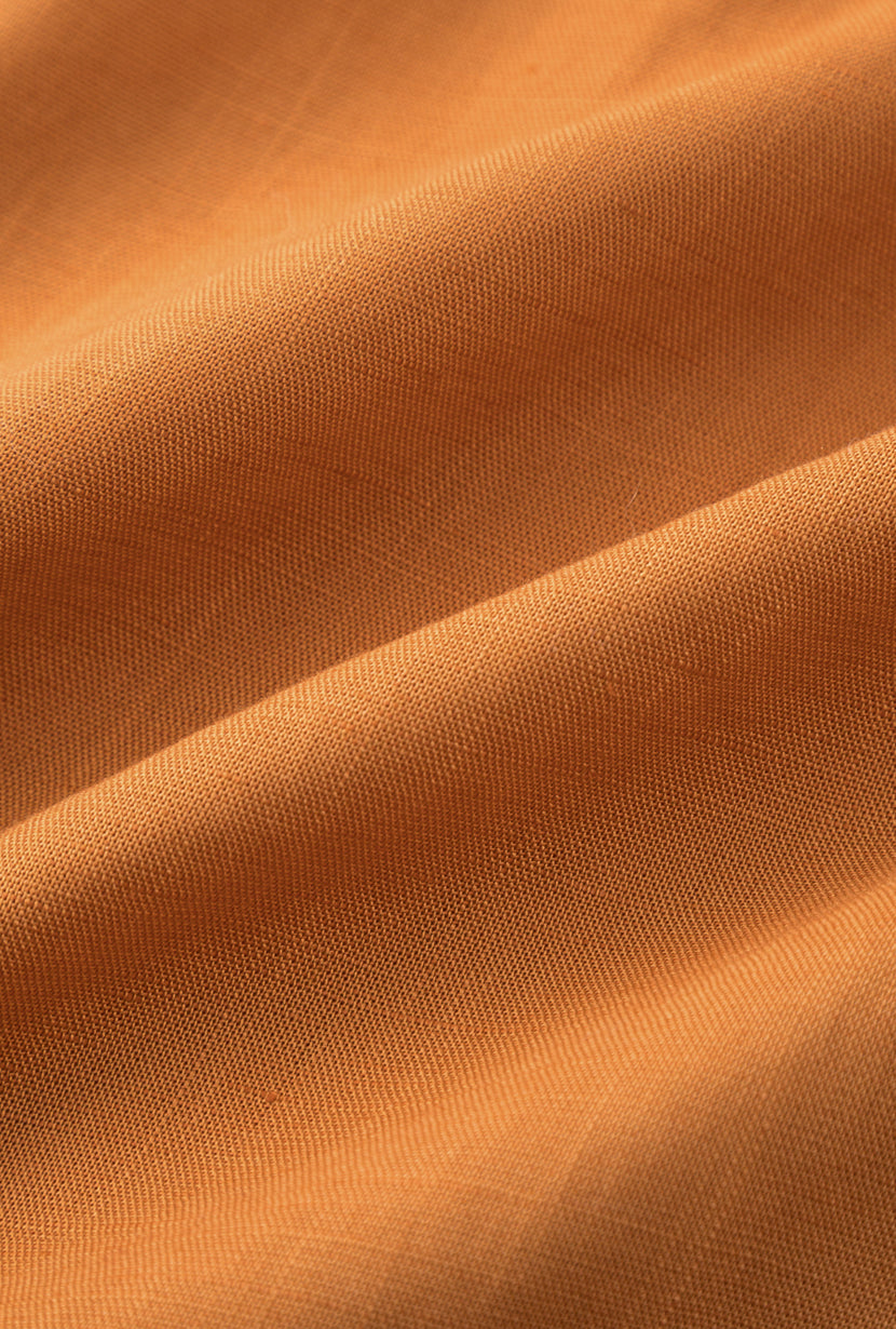 Petite Studio's Dana Linen Shirt Jacket in Ginger