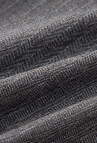 Petite Studio's Adriana Wool Skirt in Grey Striped 
