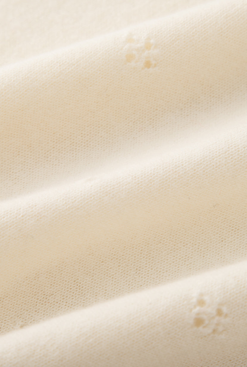 Petite Studio's Basti Reversible Merino Wool Cardigan in Cream