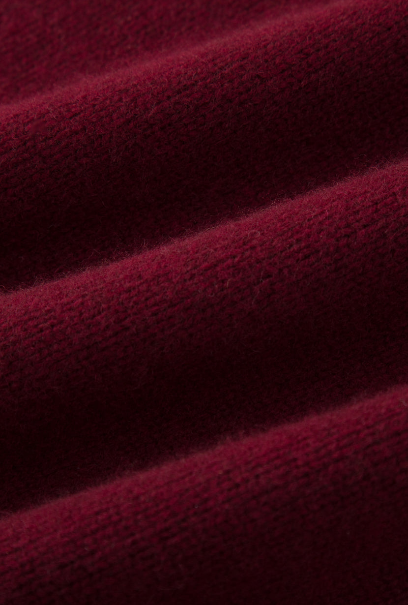 Petite Studio's Samuel Merino Wool Sweater in Burgundy